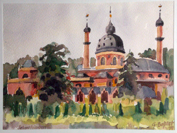 Schlosspark Schwetzingen mit Moschee